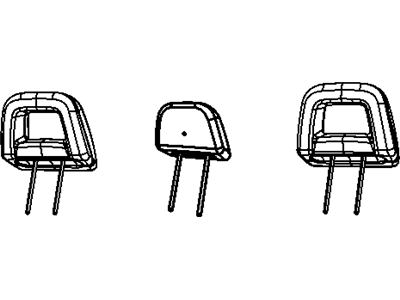Jeep 1ER341D5AA HEADREST Rear