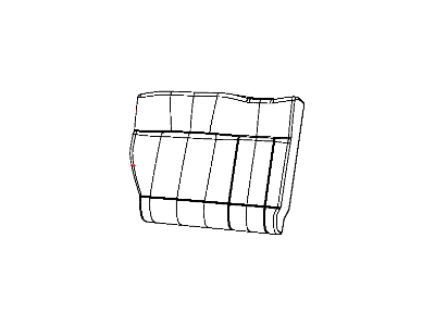 Dodge 1LZ341DQAA COVER Rear Seat Back 60% Side