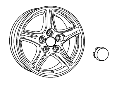 Mopar 82210000 Wheel Kit Cast Aluminum