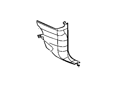 Dodge 5GP78XDVAD PANEL Cowl Side Trim