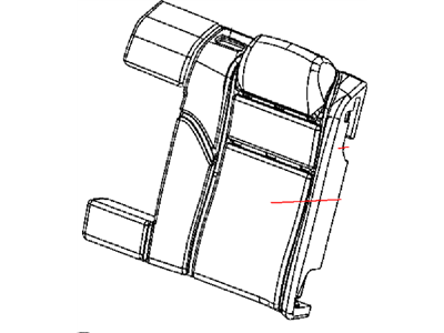 Dodge 5QY03DX9AA COVER Rear Seat Back Left