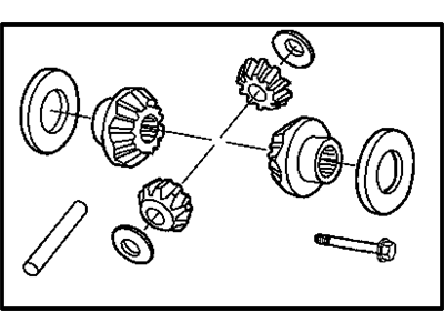 Ram 68002462AC GEAR KIT Center Differential