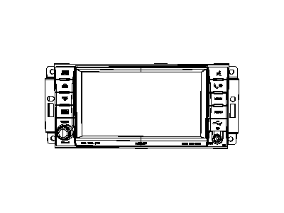 Mopar 5064761AB Radio Mw / FM / Dvd / Hdd / Mp3 / Rear Camera