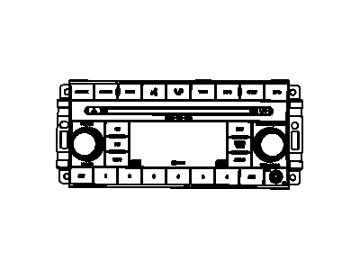 Dodge 5064933AC RADIO AM/FM/6 DVD/SDARS