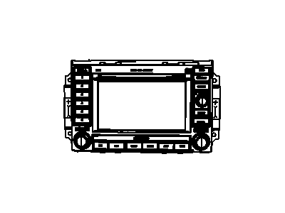 Mopar 5091508AF Radio AM/FM CD W/Nav/Dvd & CD - Ctrl