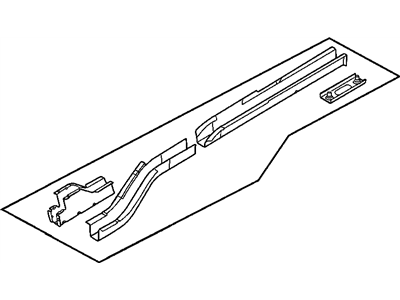 Mopar 4696381AC Rear Rail, Driver Side