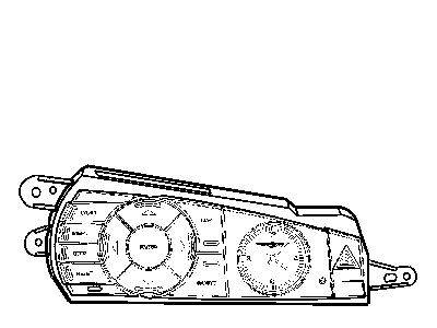 Chrysler 5082015AE SWITCH POD Instrument Panel contains clock