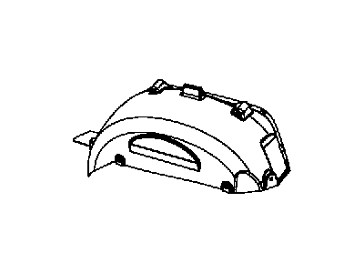 Jeep 55157127AK SHIELD Splash Rear
