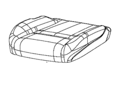 Dodge 5XZ56DX9AB COVER Front Seat Cushion