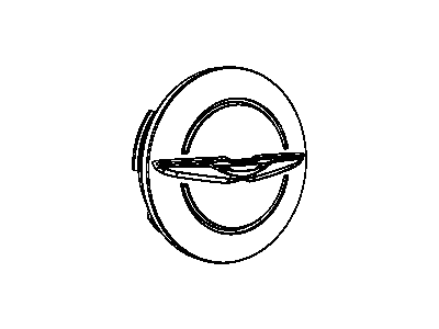 Dodge 1LB74RXFAB CAP Wheel Center