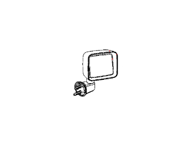 Jeep Wrangler Car Mirror - 5182177AA