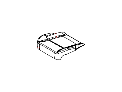 Dodge 1MM831D1AA COVER Front Seat Cushion