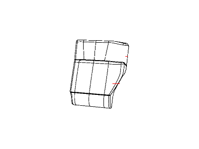 Dodge 1TG17BD3AA COVER Rear Seat Back Left