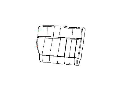Dodge 1TG16XBSAA COVER Rear Seat Back Right