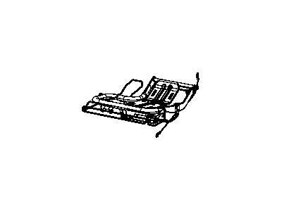 Dodge 68004626AA FRAME Seat cushion 40% Cushion Frame
