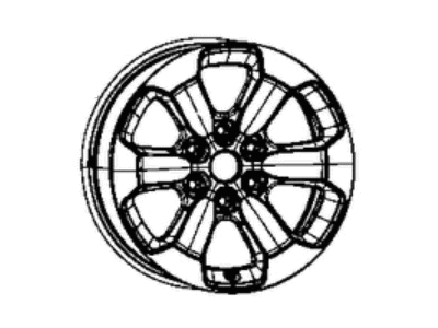 Ram 5YD442CRAA WHEEL Aluminum