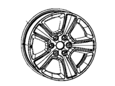 Ram Spare Wheel - 5YD55VCRAA