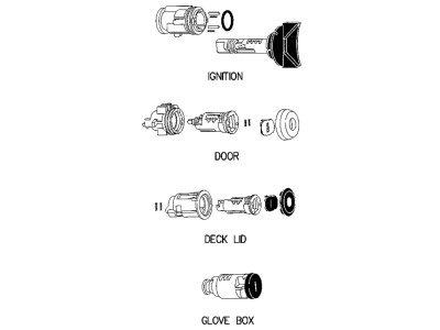 Dodge Door Lock Cylinder - 4746928