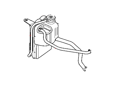 Mopar 4880498AB Bottle Coolant Recovery Includes Items 2-3-4