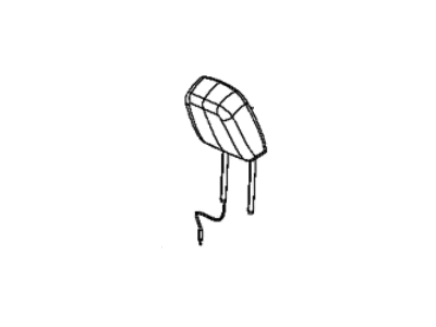 Chrysler 5SK782D2AB HEADREST Second Row Outboard
