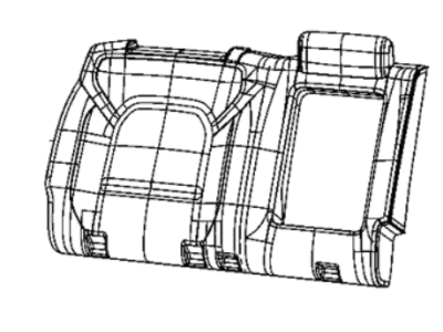 Mopar 7AR37BD3AA Cover Rear Seat Back Right