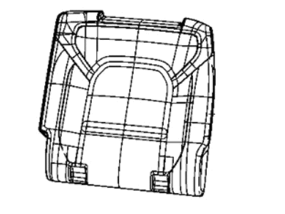 Mopar 7AR38BD3AA Cover Rear Seat Back Left