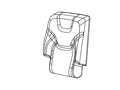 Mopar 6CB92DW1AB Cover Rear Seat Back Right