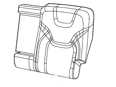 Mopar 6CB93DW1AB Cover Rear Seat Back Left