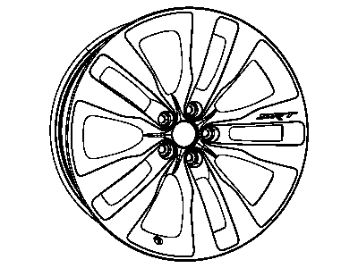 Mopar 1PA57RXFAB Wheel, Alloy