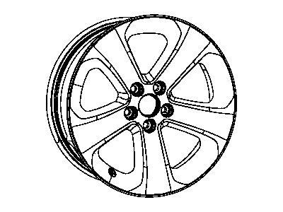 Dodge 1UH63DX8AB WHEEL Aluminum