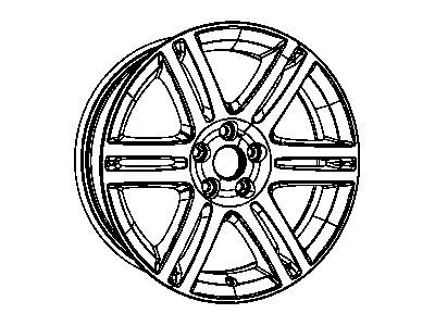 Mopar 1LS61CDMAB Wheel, Alloy