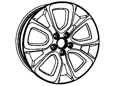 Dodge 1TR44GSAAA WHEEL Aluminum