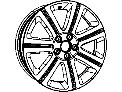 Chrysler 1KW35XZAAB WHEEL Aluminum