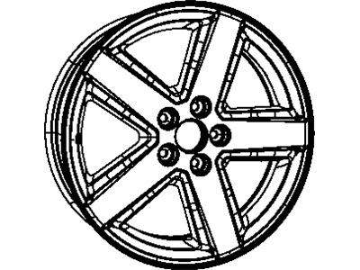 Mopar 1TA78DD5AB Wheel, Alloy