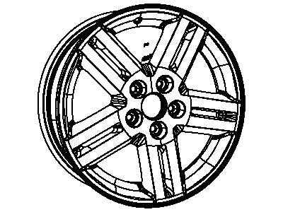 Chrysler XX67PAKAC WHEEL Aluminum
