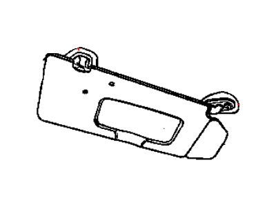 2006 Chrysler Pacifica Sun Visor - 1BK591L2AA