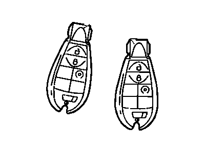 Ram 56046639AB TRANSMITTER Integrated Key FOB
