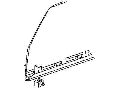 Jeep 55394328AB CHANNEL Rear Door Glass Lower