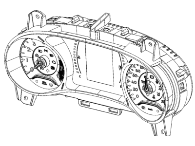 2021 Jeep Compass Instrument Cluster - 6RX37DX9AI