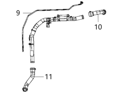 Jeep Fuel Filler Neck - 68426561AE