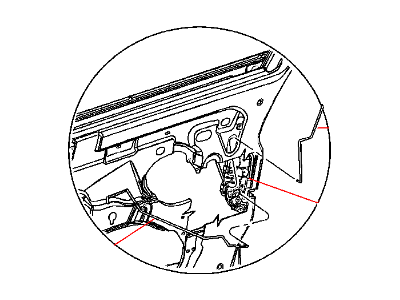 Chrysler 4878833AH LATCH Front Door