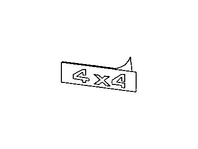 Dodge 5DV76SP1 DECAL 4 x 4