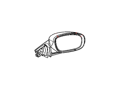 Mopar 1CJ981KGAB Mirror Outside, Rearview, Electric, Heated