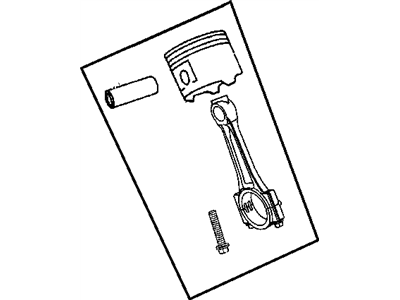 Dodge 5086011AC PISTON PIN AND ROD