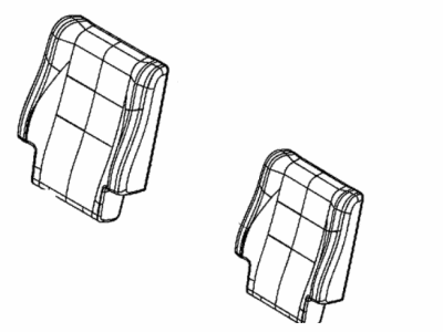 Dodge 6QU20DX9AB COVER Rear Seat Back 2nd Row