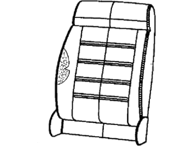 Jeep 6CF40LA3AB COVER Front Seat Back