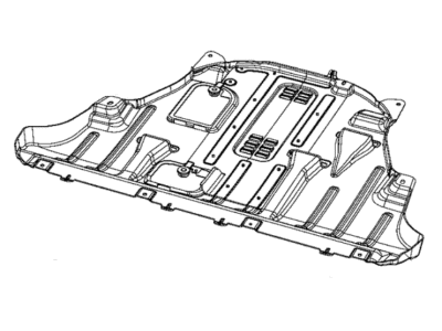 Jeep 68288227AC BELLY PAN Front
