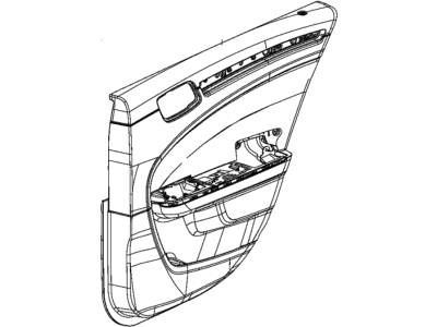 Chrysler 5PF861X9AI PANEL ASSEMBLY Rear Door Trim