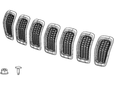 Mopar 6AZ88LS1AB Grille Kit Radiator