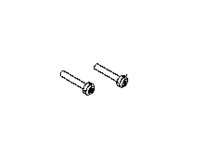 Mopar 6510435AA Screw 6 Lobed License Plate Attaching M6.0X2.14